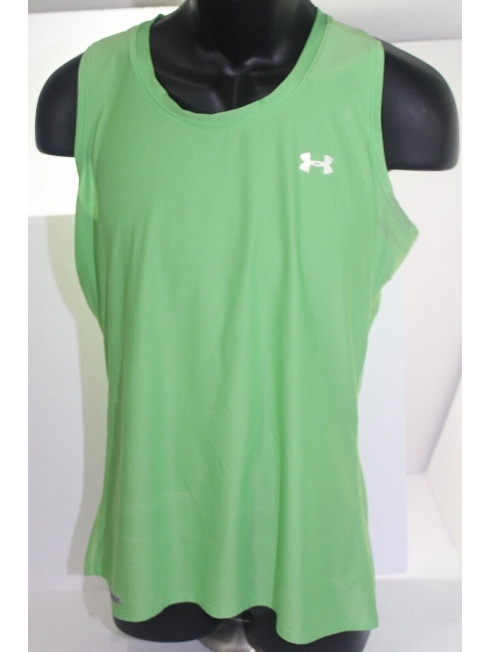 Under Armour Mesh Green Running Racerback Tank Top Sleeveless Shirt Womens Large